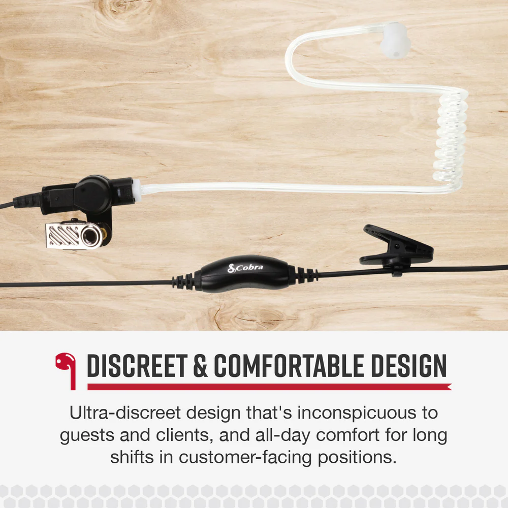 Surveillance Headset with Transparent Acoustic Tube - Image 3